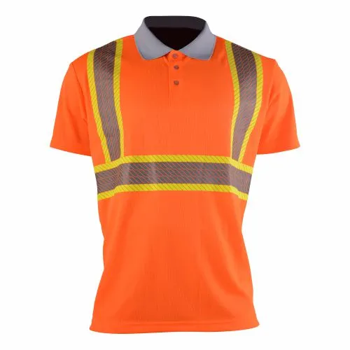hi vis polo shirts with reflective tape b016