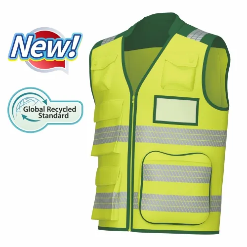 grs certified rpet hi vis safety vest grs certified rpet hi vis safety vest